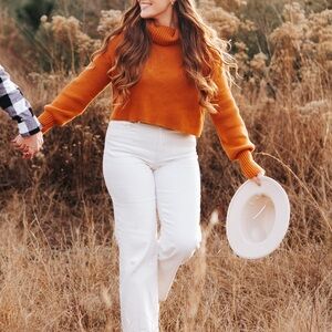 Wild Fable Burnt Orange Turtleneck Sweater